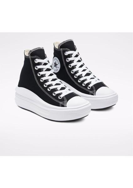 Chuck Taylor All Star Move Hi Kadın Siyah Sneaker 568497C