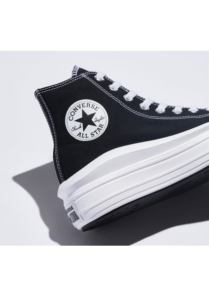 Chuck Taylor All Star Move Hi Kadın Siyah Sneaker 568497C