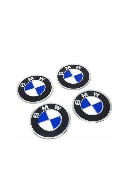 Bmw Alüminyum Yapıştırma Jant Göbeği 4'lü 60MM