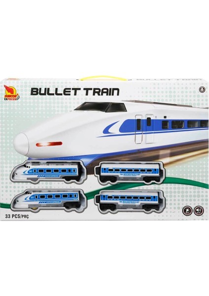 Sesli ve Işıklı Tren Seti 33 Parça – Mavi fiyatları