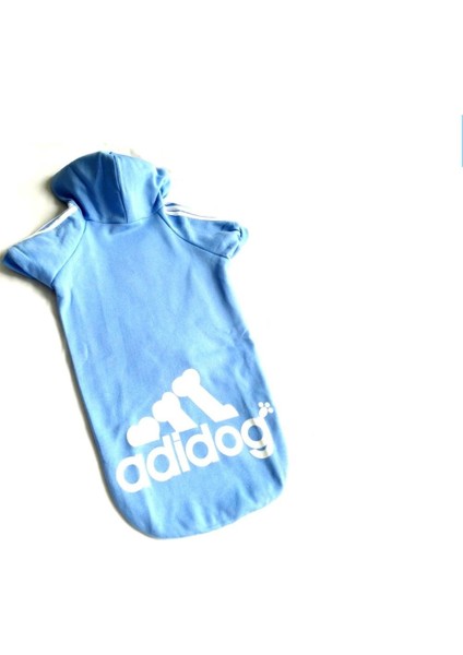 Bebek Mavisi Adidog Kapşonlu Sweatshirt Orta ve Büyük Irklar Için XXXXL