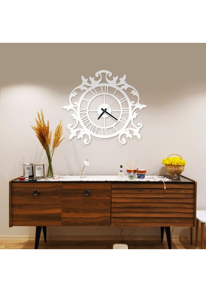 RacartShop Dekoratif Desenli Duvar Saati-5 (50X50 Cm)