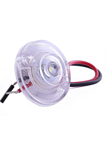 Mini Round Yuvarlak LED Lamba Tek LED Su Geçirmez 12/24 Volt 10 Adet