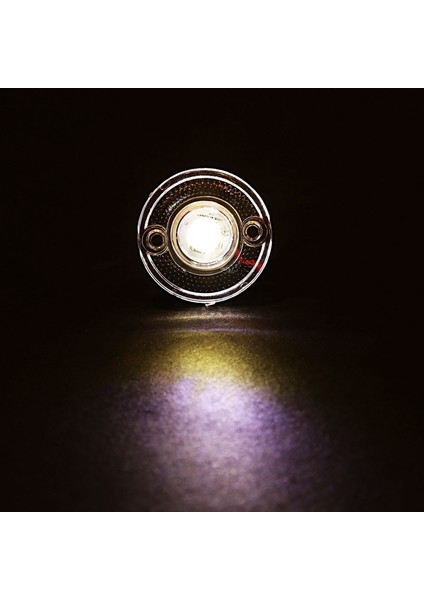Mini Round Yuvarlak LED Lamba Tek LED Su Geçirmez 12/24 Volt 10 Adet