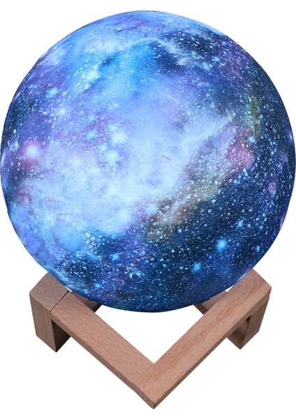 Yıldızlı Gökyüzü LED 3D 15 cm Gece Lambası (Yurt Dışından)