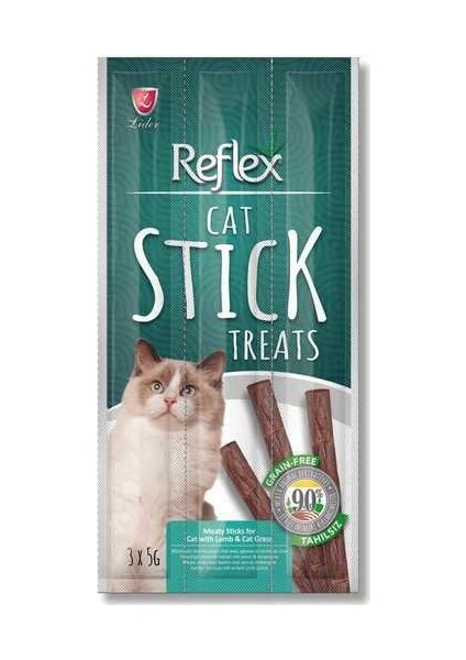 Cat Stick Treats Kuzu Etli Ödül Çubuk 3*5 gr