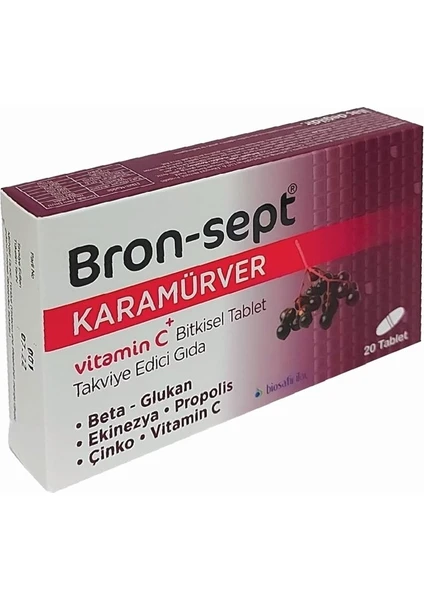 Karamürver + Beta Glukan + Vitamin C 20 Tablet