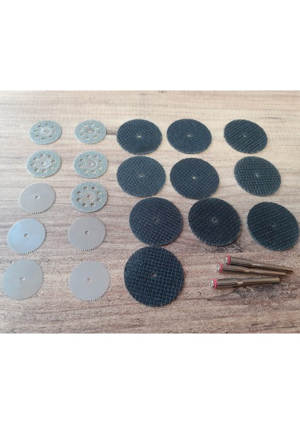Mini Grinder Vız Vız Için Kesici Aksesuar Seti Ahşap Metal Plastik Cam Kesme Mini Disk 25 Parça indirimleri