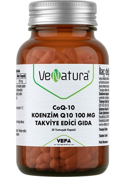 Coq-10 Koenzim Q10 30 Kapsül 100MG
