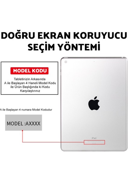 wowacs Apple iPad 10.2 8. Nesil Paper Like Kağıt Hissi Mat Kırılmaz Cam Ekran Koruyucu Şeffaf