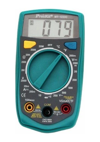 MT-1233C Dijital Multimetre Sıcaklık