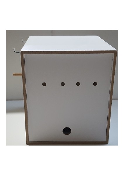 Uzun Sultan Yuvalık - Kızaklı - Plastik Folluk - Ahşap Mdf Yuva 20 cm x 29 cm + 23 cm