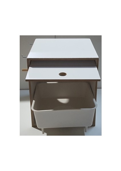 Uzun Sultan Yuvalık - Kızaklı - Plastik Folluk - Ahşap Mdf Yuva 20 cm x 29 cm + 23 cm