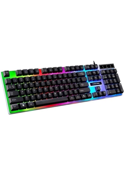 C-59+ Rgb LED Gaming Işıklı Oyuncu Klavye Gaming Oyun