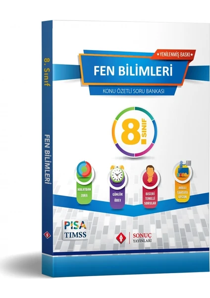 Sonuç Yayınları 8.Sınıf Fen Bilimleri Konu Özetli Soru Bankası