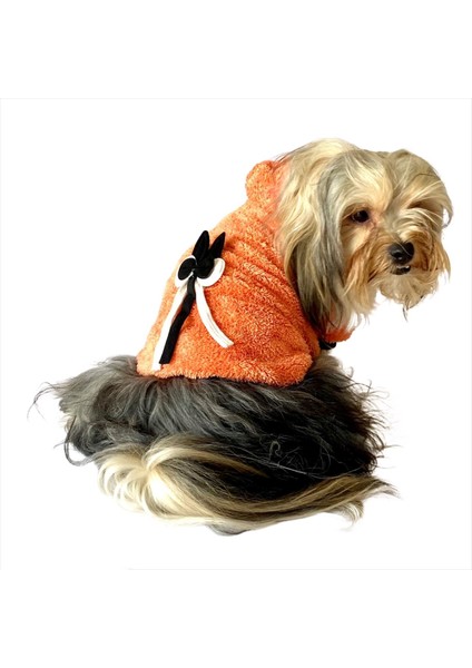 Orange Black Bunny Kapşonlu Sweat By Kemique Köpek Kazağı fiyatları