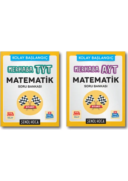 Şenol Hoca Yayınları Merhaba TYT AYT Matematik Soru Bankası Seti