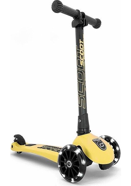 Highwaykick 3 Led Tekerlekli Çocuk Scooter - Sarı