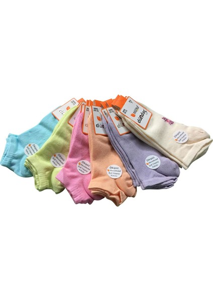 Kız Çocuk Patik Çorap Dikişsiz 12 Adet