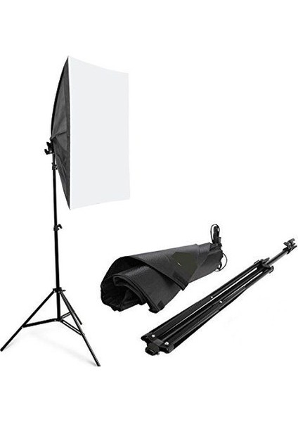 Green Box Ada  Softbox Sabit Işık Seti + 50 Watt Led Lamba 50 x 70 cm