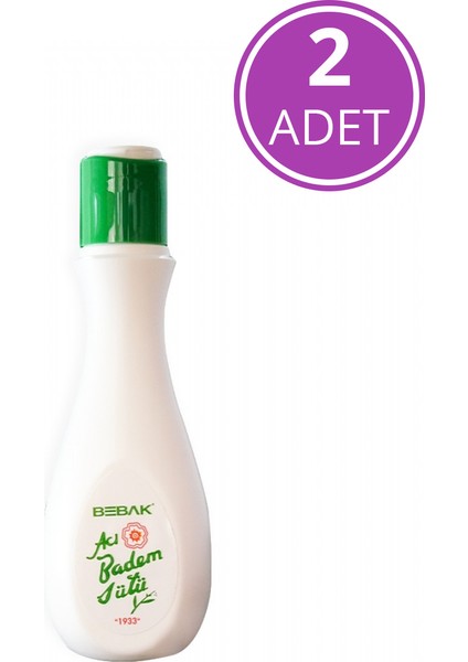 Acı Badem Sütü Şişe 120 ml x2 Adet