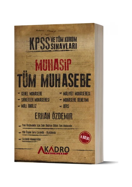 Muhasip -  Tüm Muhasebe - 4. Baskı - 2021- Erhan Özdemir