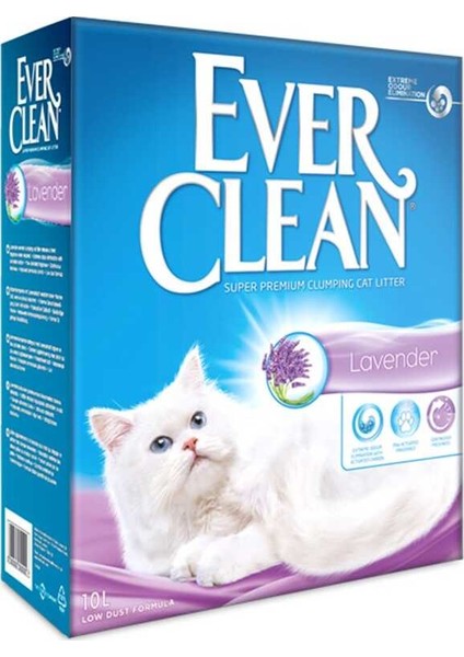 Lavander / Lavanta Kokulu Topaklaşan Kedi Kumu 10 Lt