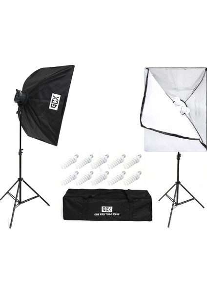 Tlb-5 Pro Light 650W 60X80 cm 2’li Softbox Seti