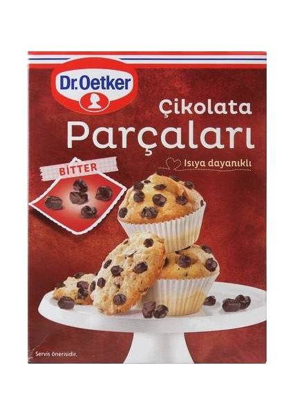 Dr.Oetker Çikolata Parçacıklı Bitter 70 gr