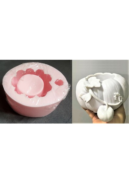 Yavrulu Büyük Kabak Saksı Silikon Kalıp K-546 fiyatları