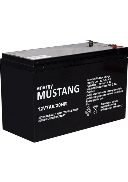 12V 7A Bakımsız Tip Kuru Akü