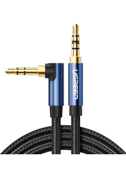 90 Derece L Tipi 3.5mm Aux Ses Kablosu 2 Metre