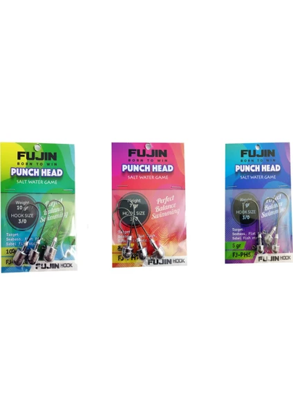 Punch Head Fj-Ph #3/0 Jighead 10GR