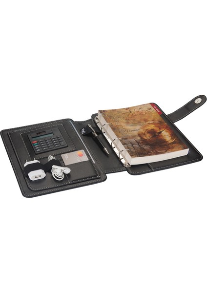 Diplomat Telefon Kılıflı 4 Halkalı Organizer Çizgili Defterli 15 x 21 cm Siyah fiyatları