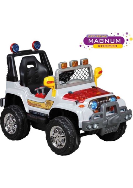 Magnum Uzaktan Kumandalı Turbo Motor Jeep 12 Volt Akülü Araba