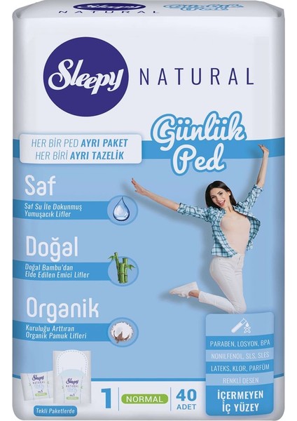 Natural Günlük Ped Normal 40 Adet