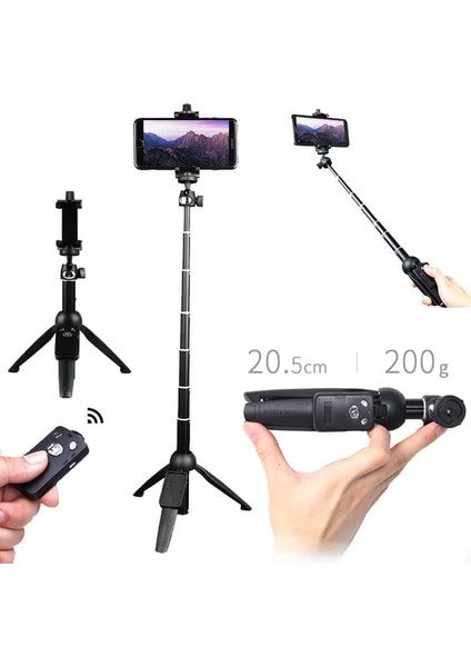 Yunteng YT-9928 Selfie Kumandalı Tripod