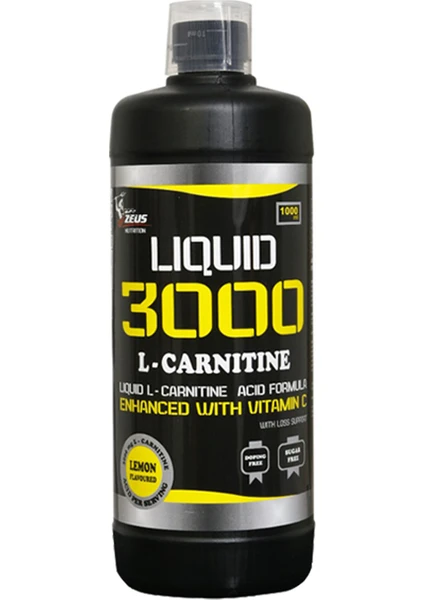 Zeus Nutrition L-Carnitin Liquid 1000 ml Aroma Limon