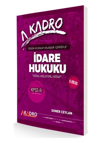 İdare Hukuku 6. Baskı -2021 - Soner Ceylan