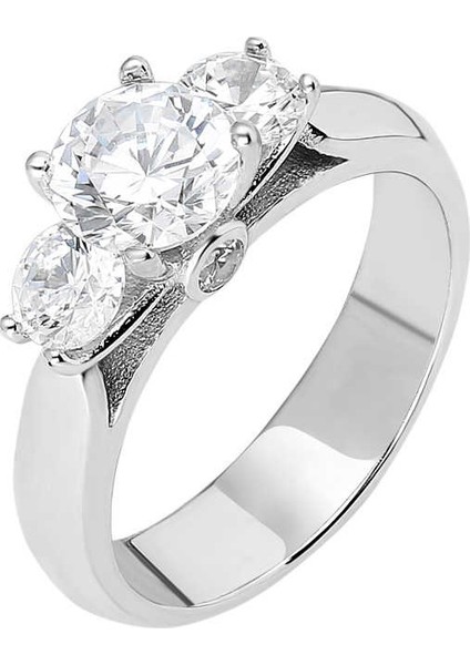 Starlight Diamond Pırlanta Montür 925 Ayar Gümüş Bayan Tria Yüzük fırsatları