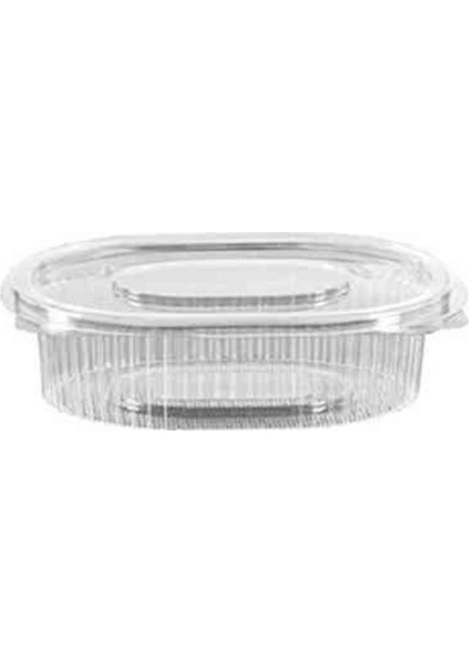 Plastik Oval Sızdırmaz Kap 100 gr 100 'lü