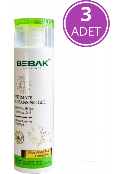 İntim Temizleme Jeli 200 ml -3 Adet