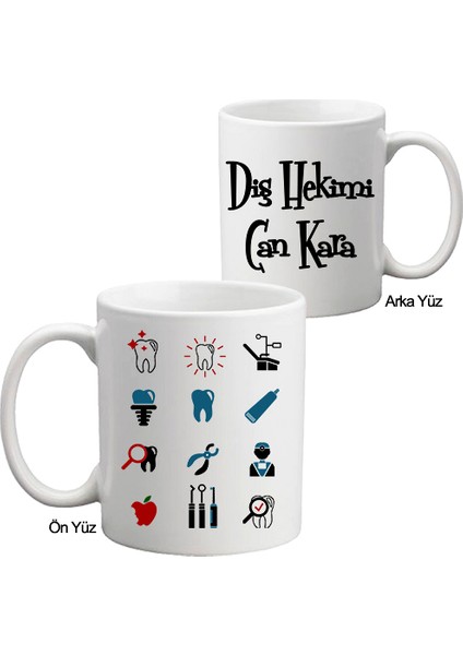 Diş Hekimine Hediye Isimli Kupa Bardak