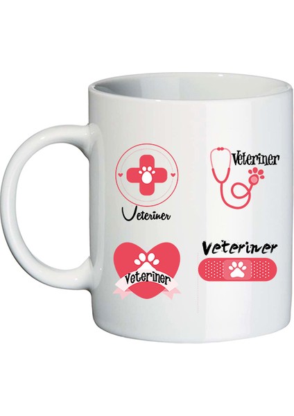 Bayan Veterinere Hediye Isimli Kupa Bardak