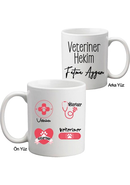Bayan Veterinere Hediye Isimli Kupa Bardak