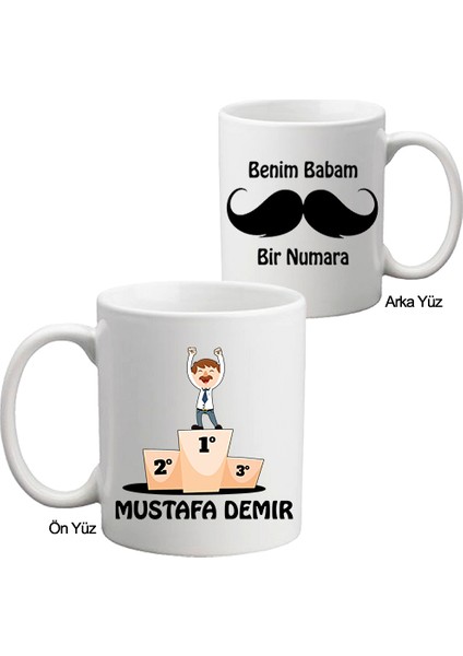 Benim Babam Bir Numara Babaya Hediye Isimli Kupa Bardak