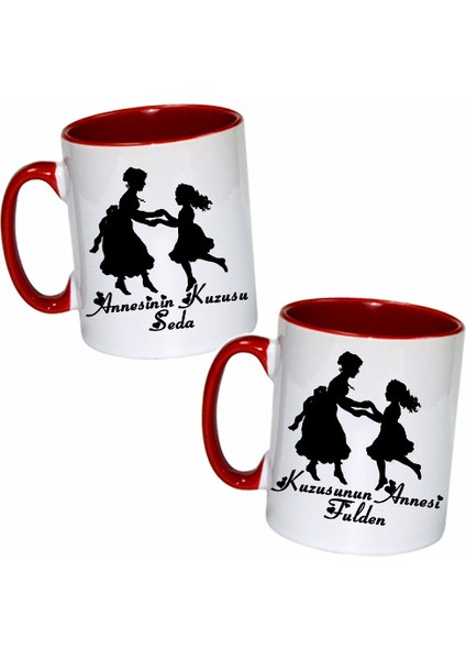 Anne Kız Isimli Kupa Bardak Seti