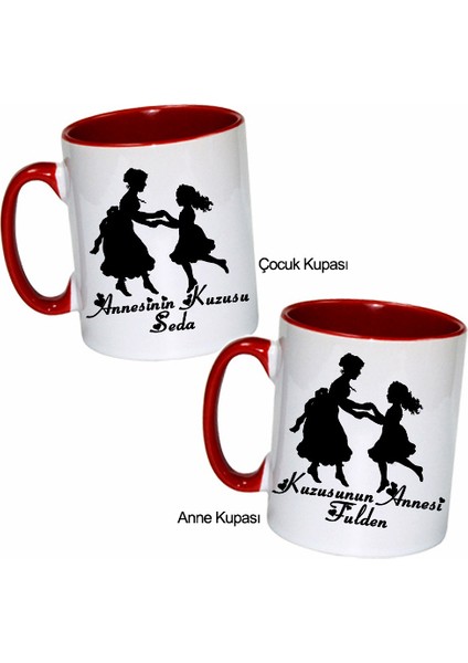 Anne Kız Isimli Kupa Bardak Seti fiyatları