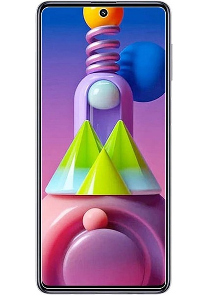 Samsung Galaxy M51 Uyumlu Tamperli Kırılmaz Cam Ekran Koruyucu
