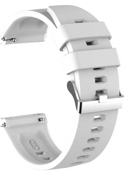 Huawei Watch GT 2e Kordon Düz Renk Silikon Beyaz